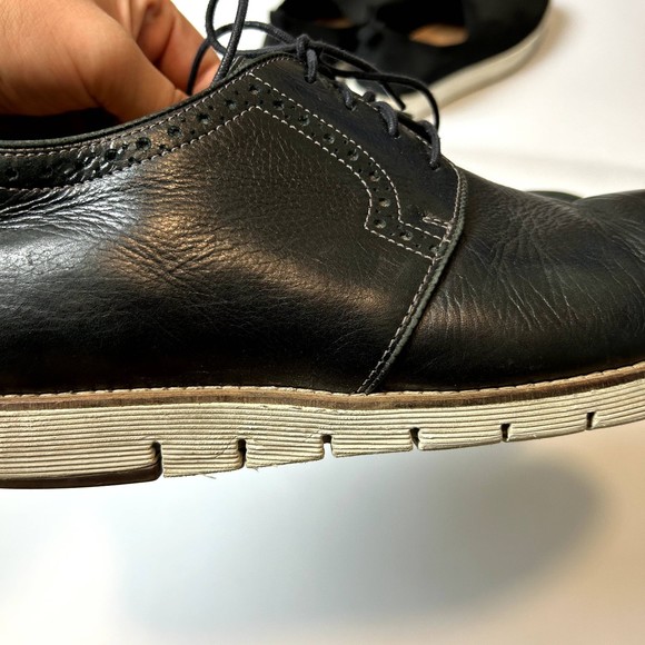 Johnston & Murphy J&M Martell Plain Toe Mens Dress Shoe Size 10M Black Lace-up main image 6